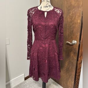 Juicy Couture Lace Burgundy Dress